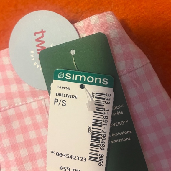 Retro bubblegum pink gingham pleated tennis miniskirt NWT - Picture 12 of 16